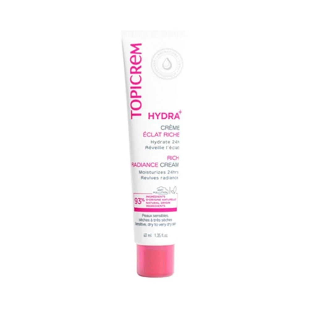 Topicrem Hydra+ Rich Moisturizing Radiance Moisturizing Cream 40ml