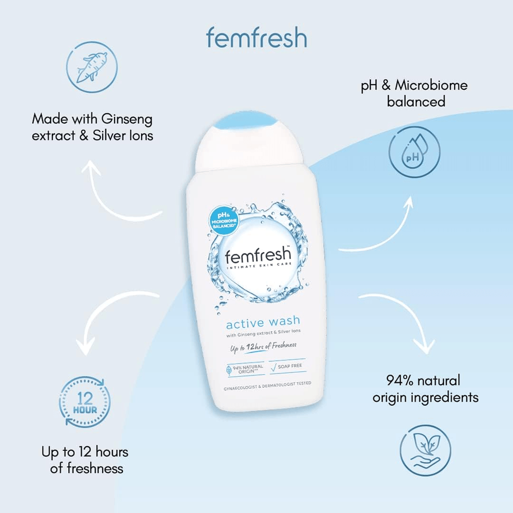 Femfresh Active Fresh Wash - 250ml