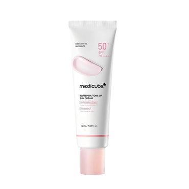 ميديكيوب كريم واقي الشمس الوردي بتقنية PDRN بمعامل حماية SPF50+ وPA++++(50مل)
