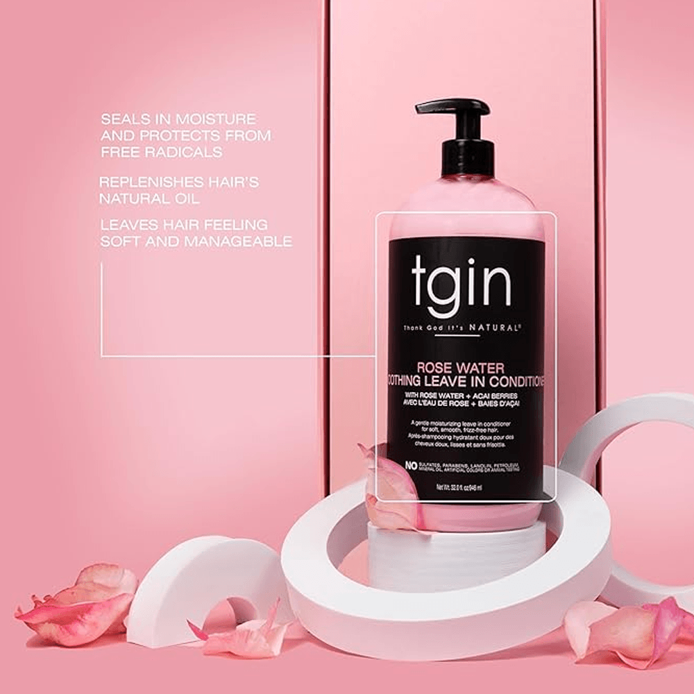 TGIN Rose Water Smoothing Leave-In Conditioner - 384ml