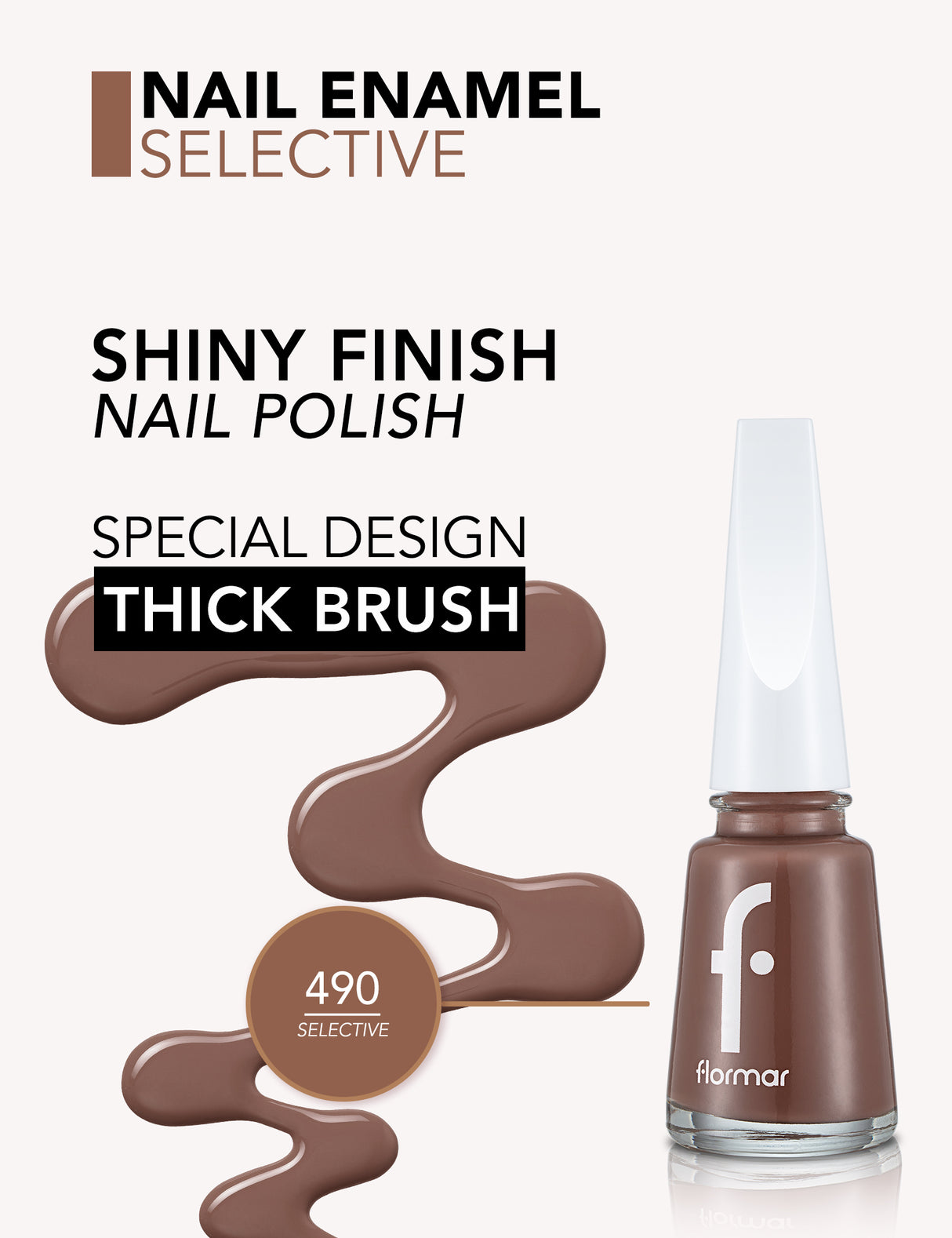 Flormar Nail Polish - 11ml | 490 Selective