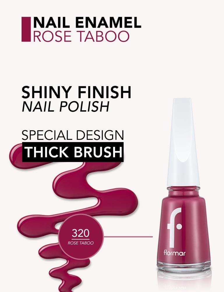 Flormar Nail Polish - 11ml | 320 Rose Taboo