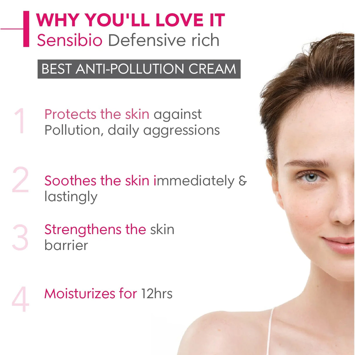 Sensibio Defensive Rich Active Soothing Moisturising Cream For Sensitive Skin 40ml