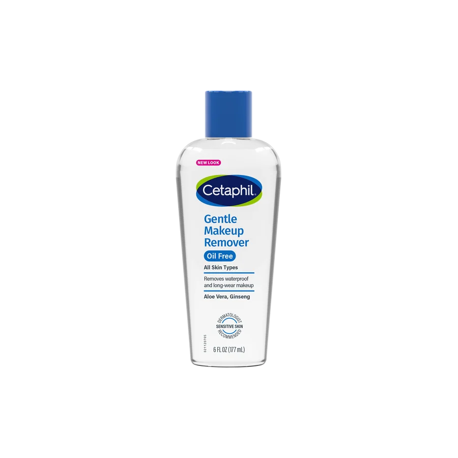 Cetaphil Gentle Waterproof Makeup Remover, Mother's Day Gifts, Oil-Free Formula Suitable for Sensitive Skin, 6.0 Fluid Ounce