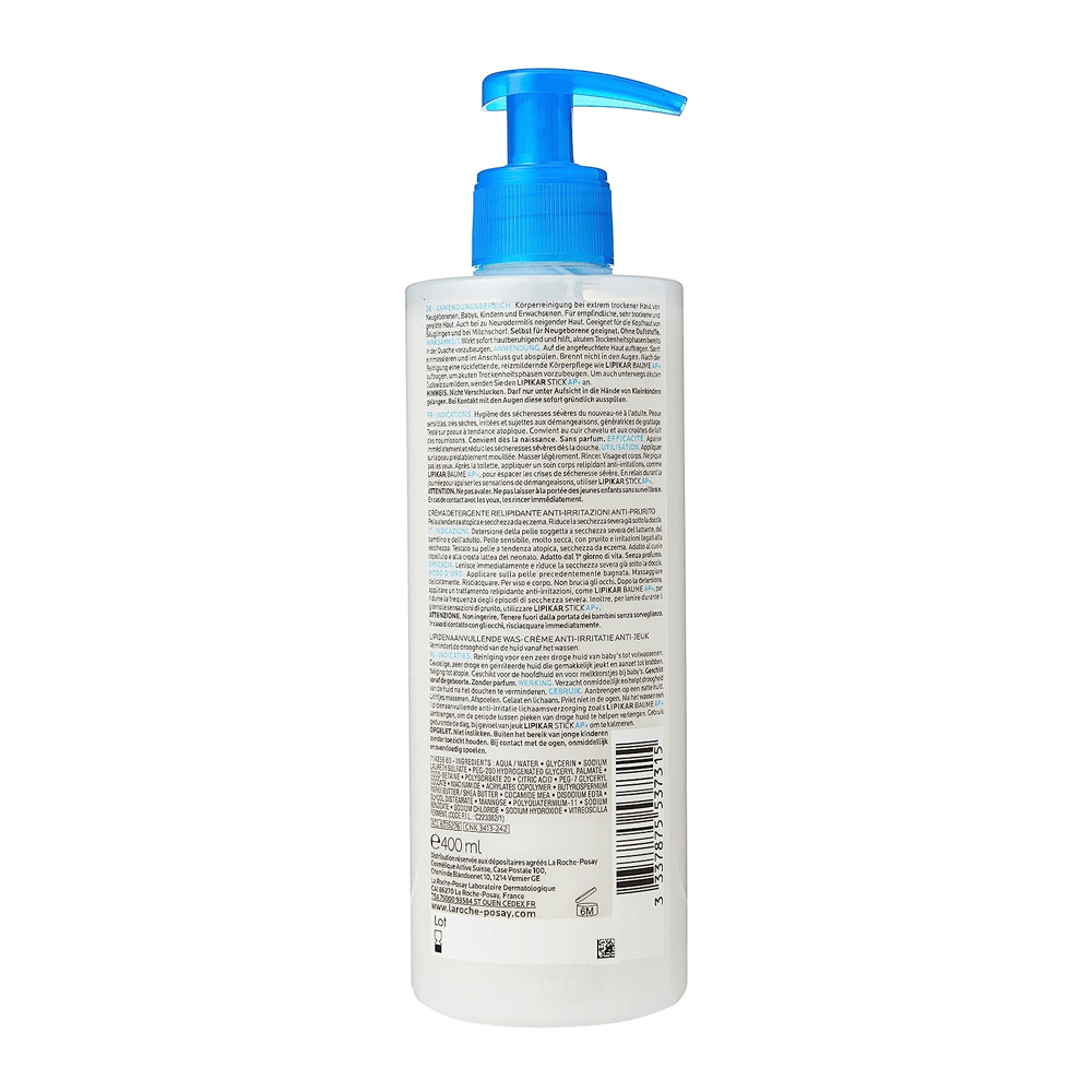 La Roche-Posay Lipikar Syndet AP+ Body Wash Shower Cream - 400ml