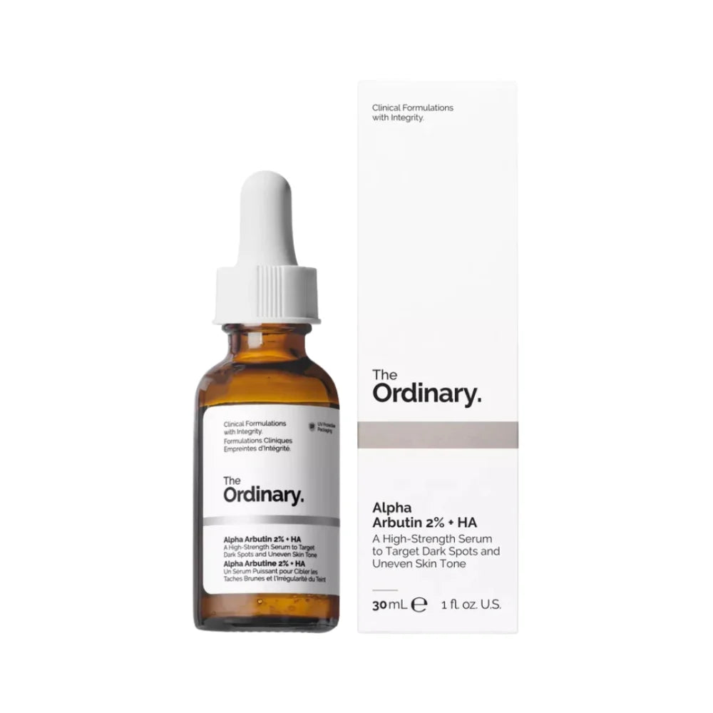 The Ordinary Alpha Arbutin and Hyaluronic Acid Stain Resistant Serum (30ml)