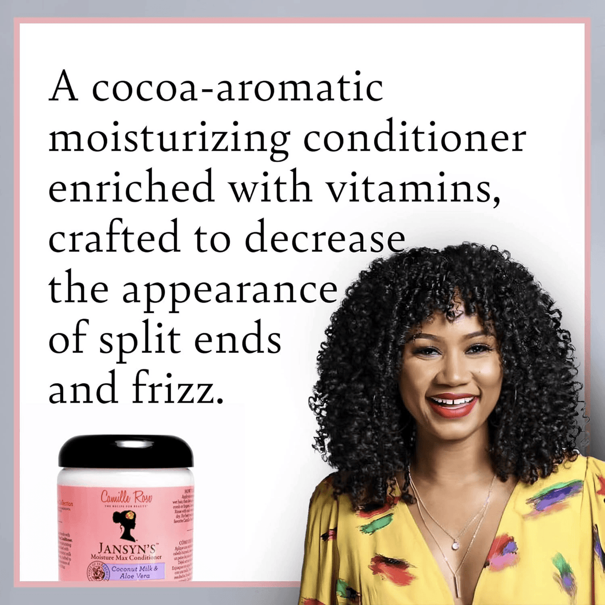 Camille Rose Jansyn's Moisture Max Conditioner Coconut Milk & Aloe Vera - 266 ml