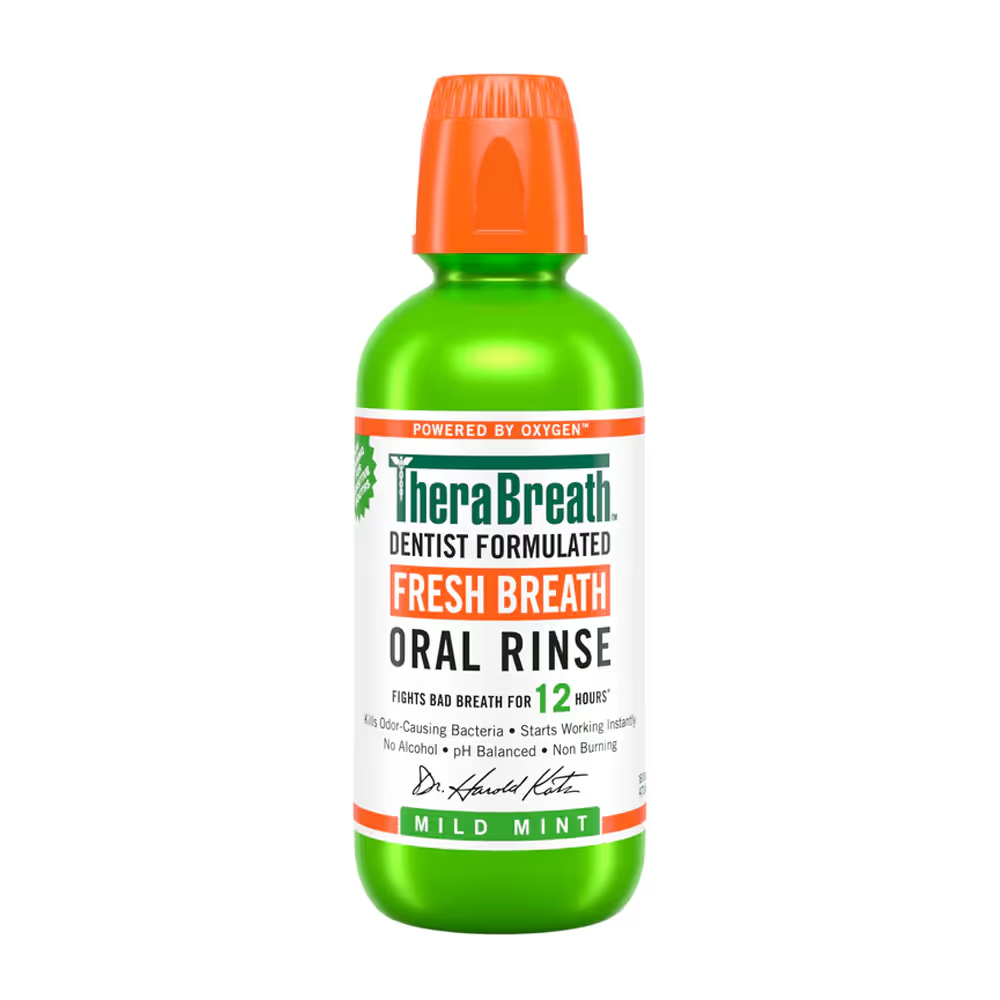 TheraBreath Dentist Formulated Fresh Breath Oral Rinse Mild Mint - 473 ml