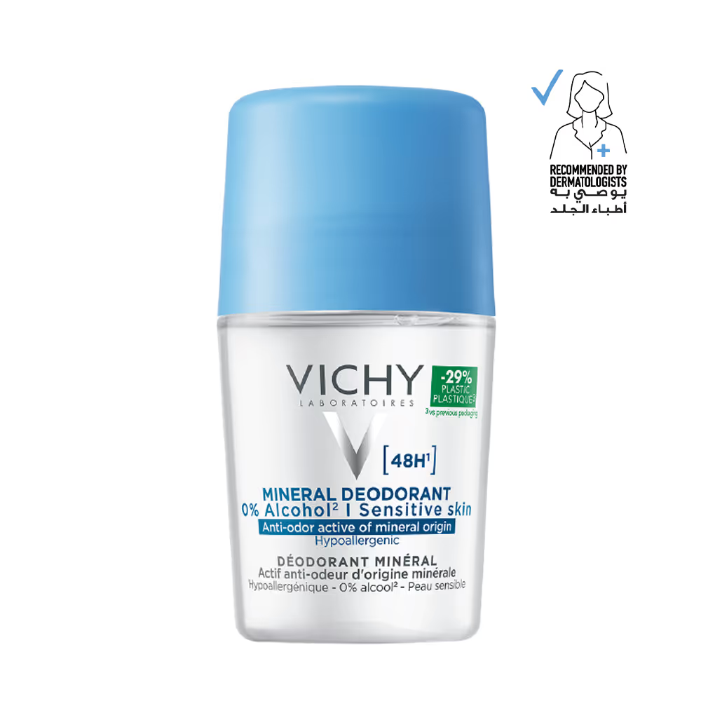 Vichy Mineral 48Hr Deodorant Roll on - 50ml
