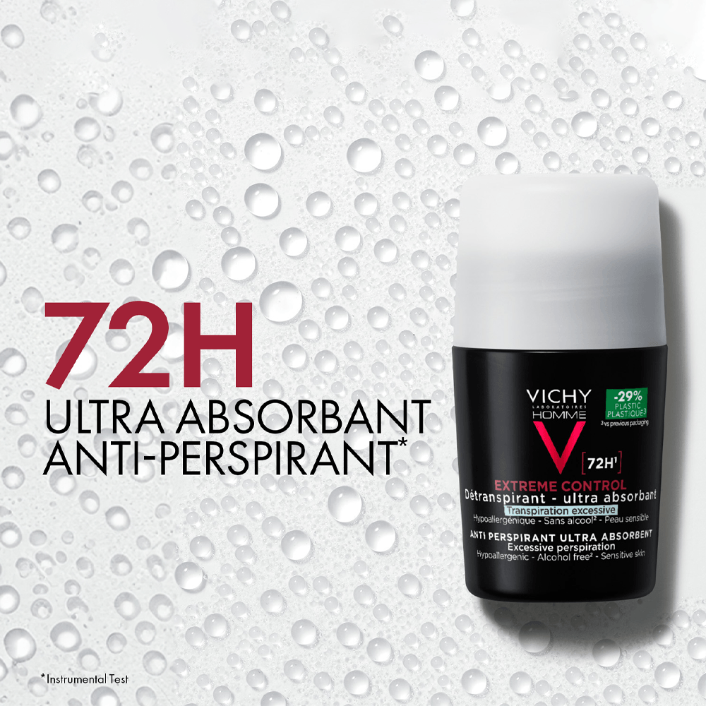 Vichy 72Hr Extreme Control Anti-Perspirant Roll-on For Men -50 ml