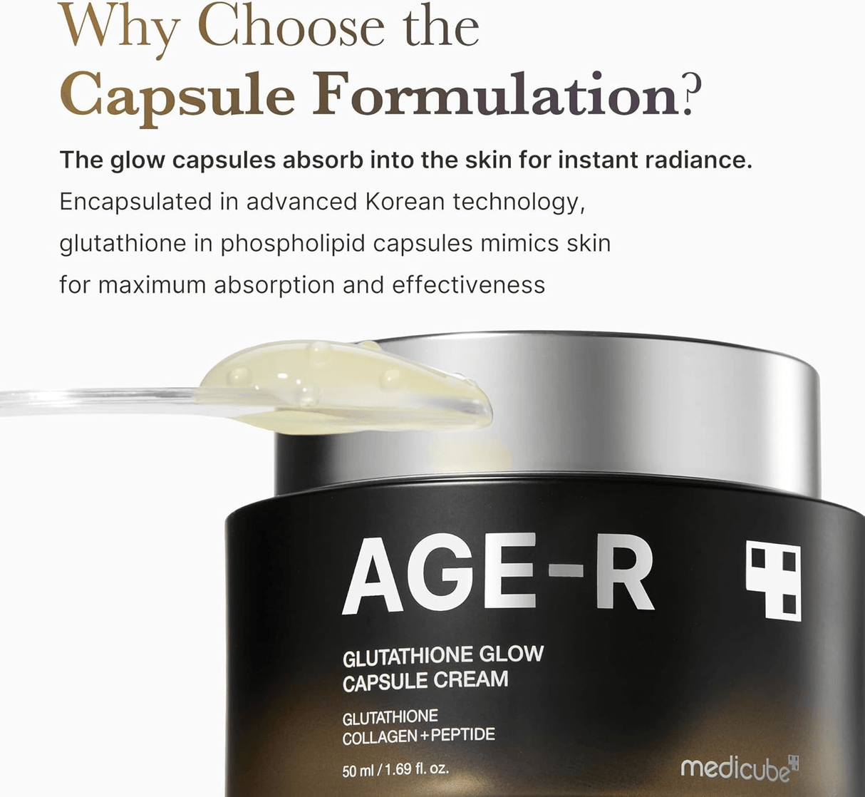 Medicube Glutathione Glow Capsule Cream - 50Ml