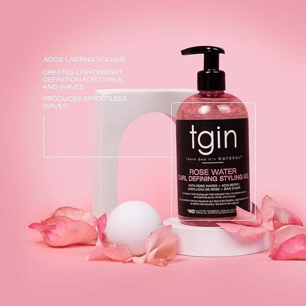 TGIN Rose Water Defining Styling Gel - 384ml
