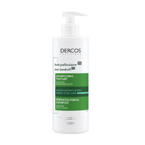 Vichy Dercos Anti Dandruff Shampoo for Normal to Oily Hair - 390ml