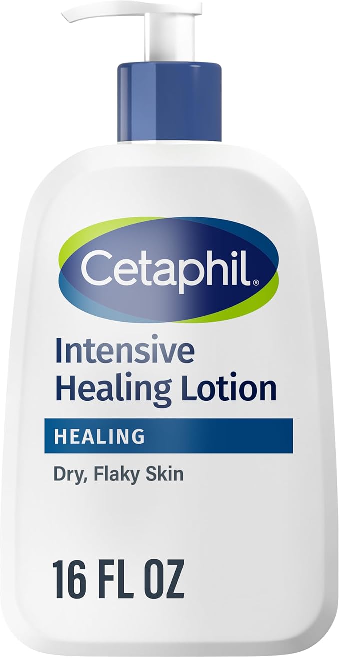CETAPHIL Intensive Healing Lotion with Ceramides 16 oz For Dry, Rough, Flaky Sensitive Skin 24-Hour Hydration Fragrance, Paraben & Gluten Free
