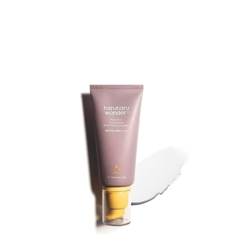 هارو هارو وندر واقي شمس SPF50 بالأرز الأسود والمعادن النقية غير معطر-50 مل