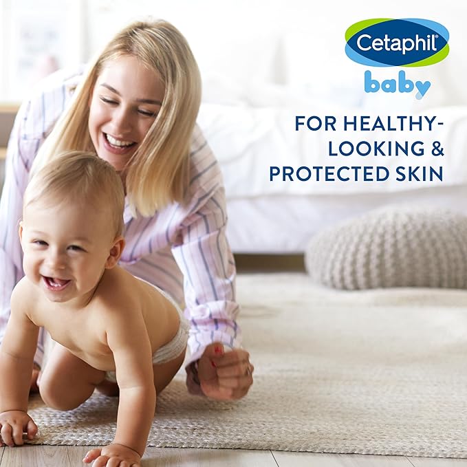 Cetaphil Baby Body Wash, Soothing Wash, Creamy & Gentle for Sensitive Dry Skin, Made with Colloidal Oatmeal and Niacinamide, Fragrance Free, Hypoallergenic, 10oz)