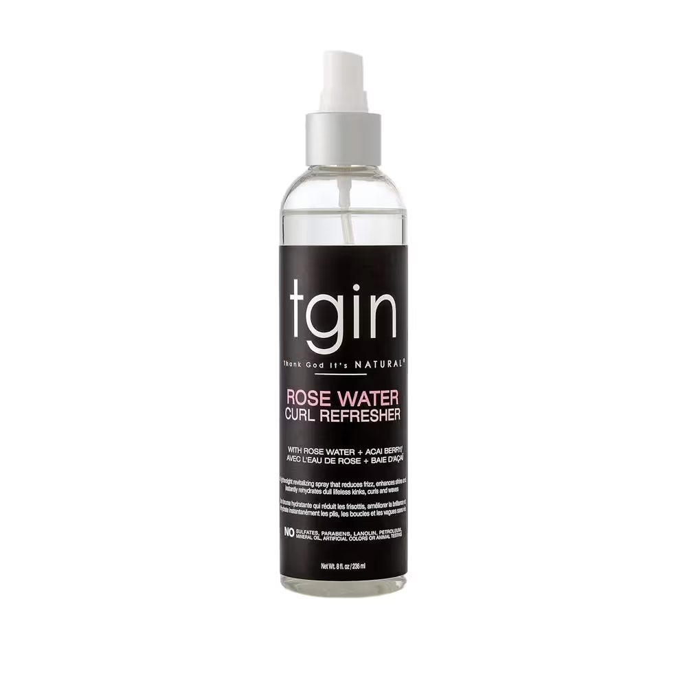 TGIN Rose Water Curl Refresher For Curly Hair - 236ml