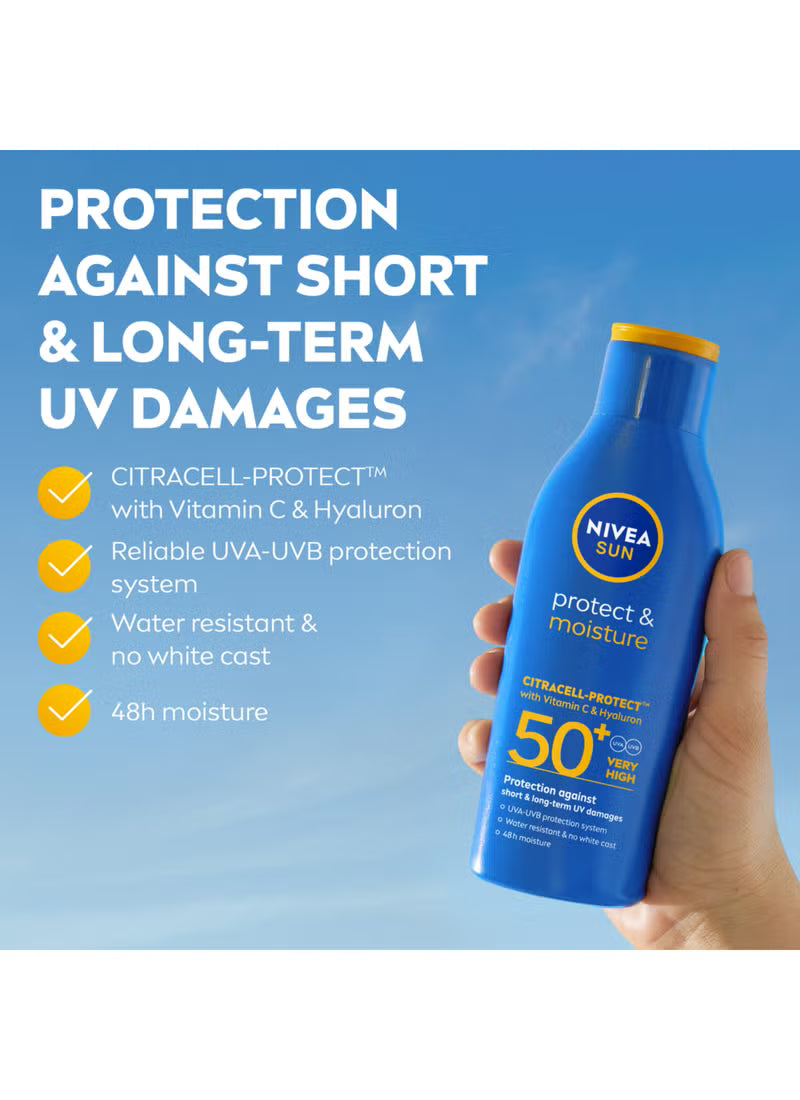 لوشن بروتكت آند مويستشر واقٍ من الشمس بعامل حماية من أشعة الشمس SPF 50+ 200ملليلتر
